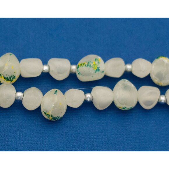 30 inch Geometric Abstract Boho Hippie Beaded Necklace - D7 - Picture 2 of 4